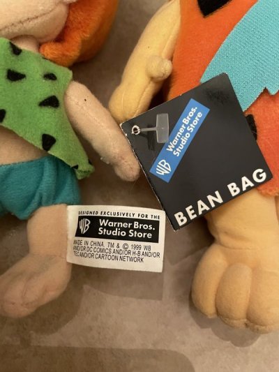 画像3: Hanna Barbera Flintstones Bean Dolls  set of 6 / フリントストーン　ビーンドール　タグ付き　6個セット　1999年1999年