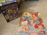 画像1: Hanna Barbera Flintstones puzzles  With Box  / フリントストーン　箱入りパズル　100ピース　1970年1973年 (1)