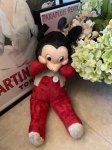 画像1: Disney Mickey Mouse Gund Rubber Face  plush  Doll / ディズニー　ガンド社、ミッキーマウスのラバーフェイスぬいぐるみ　50’s (1)