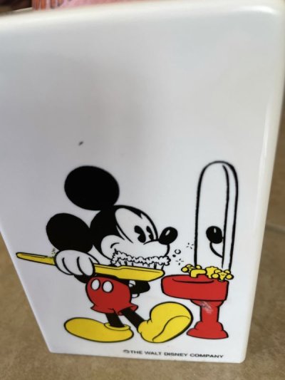 画像1: Disney Mickey Mouse Cup Dispenser  With Cups  / ディズニー　ミッキー マウス　ディスペンサーと紙コップ