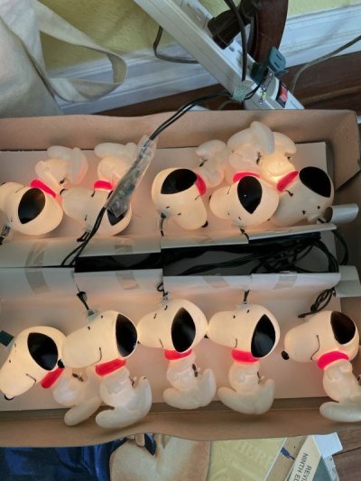 画像2: Peanuts Snoopy Ornament  10 Lights  with box (A) / ピーナッツ、スヌーピー　クリスマス　箱入りオーナメント　10ライト