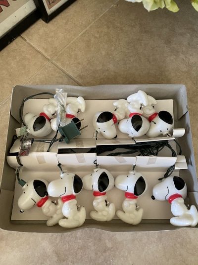 画像1: Peanuts Snoopy Ornament  10 Lights  with box (A) / ピーナッツ、スヌーピー　クリスマス　箱入りオーナメント　10ライト