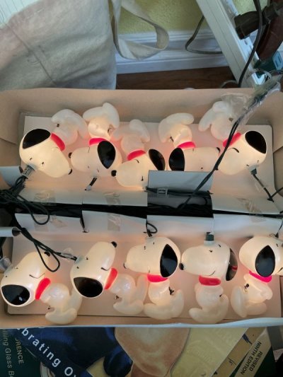 画像2: Peanuts Snoopy Ornament  10 Lights  with box (B) / ピーナッツ、スヌーピー　クリスマス　箱入りオーナメント　10ライト