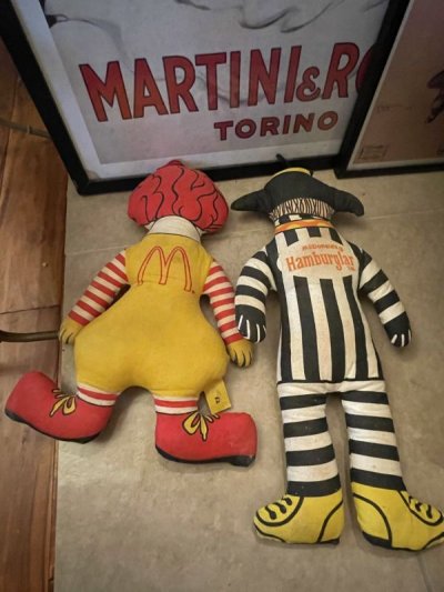 画像2: McDonald’s Hamberglar & Ronald 2 Pillow Dolls /  マクドナルドのハンバーグラー&ロナルド　ピロードール