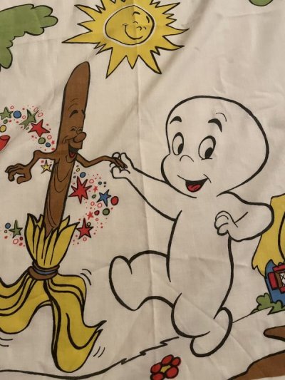 画像1: Casper The Friendly Ghost  flat sheet  /  レア！！キャスパー　フラットシーツ　