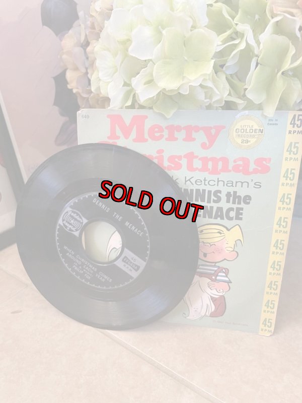 画像1: Dairy Queen Dennis The Menace  Single Record  Christmas 1961  / ディリークィーン　わんぱくデニス　シングルレコード、クリスマス (1)