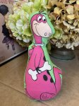 画像1: Hanna 　Barbera Flintstones Dino Fabric Pillow Doll / フリントストーン　ディノ　ピロードール (1)