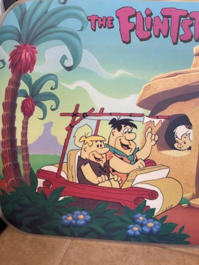 画像1: Hanna Barbera Flintstones Denny’s place mat set of 2 1989 (C) / フリントストーンズ、デニーズ　プレイスマット　ホーム&ディナー　2枚セット