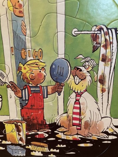 画像1: Dairy Queen Dennis The Menace  Puzzle 1987  / ディリークィーン　わんぱくデニス　パズル