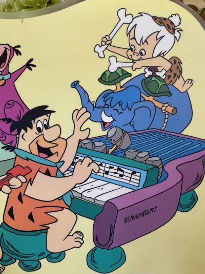 画像2: Hanna Barbera Flintstones place mat Music 1990 / フリントストーンズ、プレイスマット　ミュージック