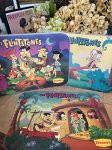 画像1: Hanna Barbera Flintstones Denny’s place mat set of 2 1989 (C) / フリントストーンズ、デニーズ　プレイスマット　ホーム&ディナー　2枚セット (1)