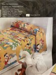 画像2: Hanna Barbera Flintstones Bed Spread Fabric Sheets / ハンナバーベラ、未開封！！フリントストーンズのベッドカバー (2)