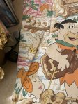 画像4: Hanna Barbera Flintstones Duvet Fabric Sheets 80-90‘s / ハンナバーベラ、フリントストーンズの布団カバー (4)