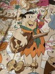 画像3: Hanna Barbera Flintstones Duvet Fabric Sheets 80-90‘s / ハンナバーベラ、フリントストーンズの布団カバー (3)