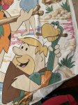 画像2: Hanna Barbera Flintstones Duvet Fabric Sheets 80-90‘s / ハンナバーベラ、フリントストーンズの布団カバー (2)