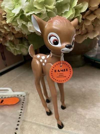 画像2: Disney DAKIN Bambi  Doll With Bag 70‘s / ディズニーのDakin社　袋入り、タグ付きのバンビ　ドール　フィギュア