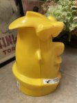 画像6: Hanna Barbera Flintstones Fred Yellow Plastic Face Jar  / フリントストーン　フレッド　プラスチック製　イエローフェイスジャー (6)