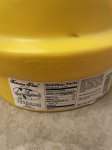 画像7: Hanna Barbera Flintstones Fred Yellow Plastic Face Jar  / フリントストーン　フレッド　プラスチック製　イエローフェイスジャー (7)