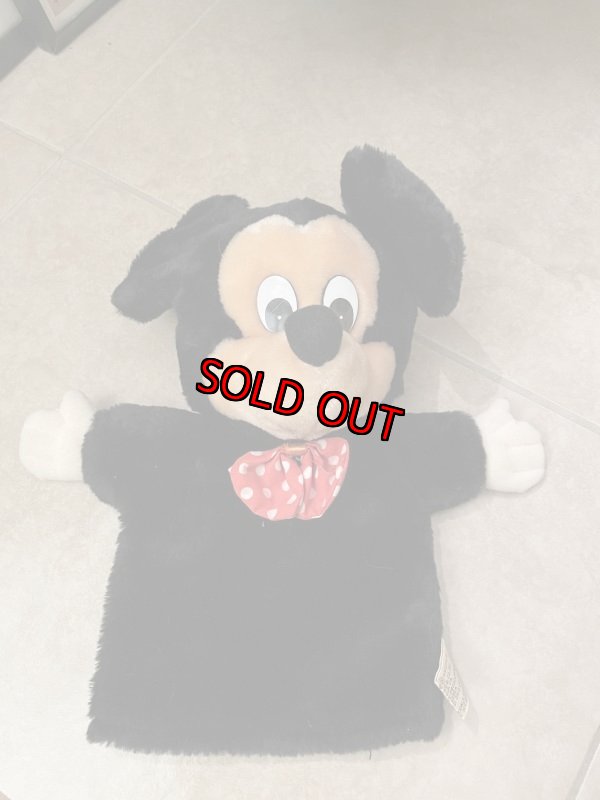 画像1: Disney Mickey Mouse  Applause Plush Hand Puppet / ディズニー　ミッキーマウス　ハンドパペット　ぬいぐるみ (1)