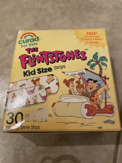 画像1: Hanna Barbera Flintstones Bandaids with Box 1993 /   フリントストーンズ、箱入りバンドエイド