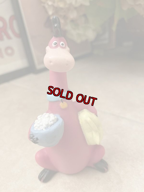 画像1: Hanna Barbera Flintstones  Dino Figure Doll 1990  / フリントストーンズ　ディノ　フィギュア、ドール (1)