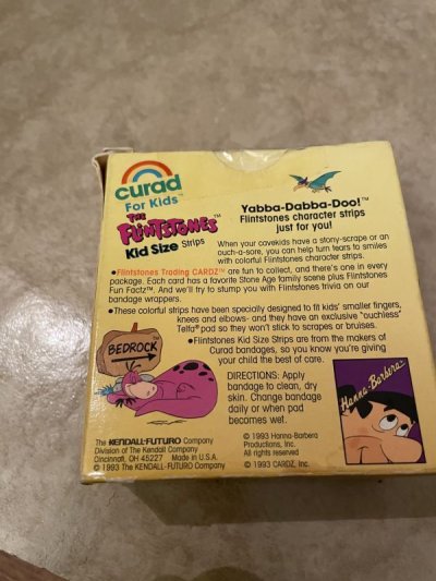 画像2: Hanna Barbera Flintstones Bandaids with Box 1993 /   フリントストーンズ、箱入りバンドエイド