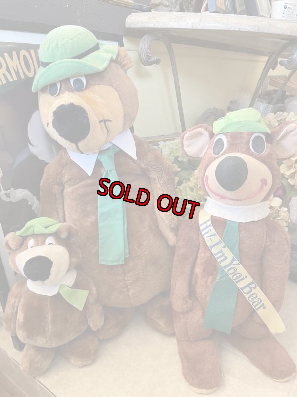 画像1: Hanna Barbera Yogi Bear Mighty Star Big Large Plush Doll  1980 (L) / ヨギベア 83cm マイティスター　大きい80cm ぬいぐるみ　1980年 (1)