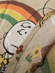 画像6:  Soopy Peanuts fabric Sheet Brown 60s (B) / スヌーピー　シーツ　生地　 (6)