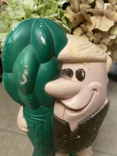 画像1: Hanna Barbera Flintstones Barney Plastic Coin Bank Doll 1977 / フリントストーン　バーニー　プラスチック製　貯金箱　ドール　1977年