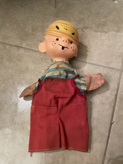 画像3: Dennis the Menace hand puppet / わんぱくデニスのハンドパペット/赤のオーバーオール(B)