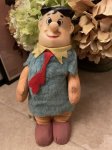 画像1:  Hanna Barbera Flintstones knickerbockers Fred Face Rubber Doll 1962 / フリントストーン　ニッカーボッカー　フェイスラバー　フレッド　ドール (1)