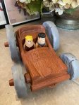 画像1: Hanna Barbera Flintstones Plastic Pull 2 Side Car 1976 / フリントストーン　プラスチック製　2サイドカー (1)