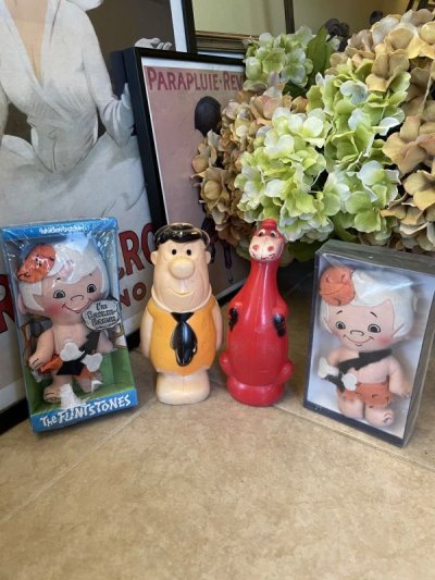 画像3: Hanna Barbera Flintstones Fred Plastic Doll / フリントストーンズ、フレッドのプラスチック製ドール