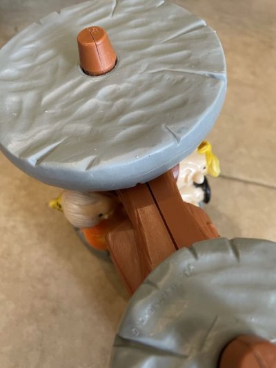 画像3: Hanna Barbera Flintstones Plastic Pull 2 Side Car 1976 / フリントストーン　プラスチック製　2サイドカー