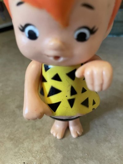 画像2: Hanna Barbera Flintstones Pebbles Rubber Figure  Doll / フリントストーン　ペブルス　ラバードール