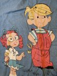 画像2: Dennis the Menace fabric Bed Cover blanket  / わんぱくデニスの布製　ベッドカバー　ブランケット (2)