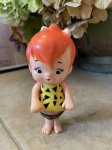 画像1: Hanna Barbera Flintstones Pebbles Rubber Figure  Doll / フリントストーン　ペブルス　ラバードール (1)