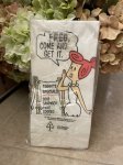 画像2: Hanna Barbera  Flintstones White Fred & Wilma Paper Lunch Bags 1990 / フリントストーン　白のフレッド&ウィルマ　紙製　ランチバッグセット (2)