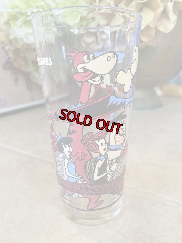 画像1: Hanna Barbera Flintstones Pepsi Family  Glass (B)  / レア！！ フリントストーンズ、ファミリーグラス (1)