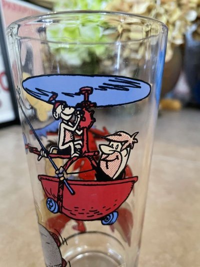 画像1: Hanna Barbera Flintstones Pepsi Family  Glass (B)  / レア！！ フリントストーンズ、ファミリーグラス