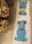 画像3:  Huckleberry Hound fabric pillow doll kit / ハックルベリーハウンド　ハンナバーベラ　ピロードール　生地　キット (3)