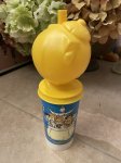 画像3: Hanna Barbera Flintstones plastic Yellow Bamm Bamm drink bottle 1994  / レア！！ フリントストーンズ バンバン　プラスチック製のドリンクボトル (3)