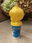 画像2: Hanna Barbera Flintstones plastic Yellow Bamm Bamm drink bottle 1994  / レア！！ フリントストーンズ バンバン　プラスチック製のドリンクボトル (2)