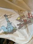 画像2: Hanna Barbera Flintstones Flat  Sheet  / フリントストーンズのフラットシーツ　下にイラスト (2)