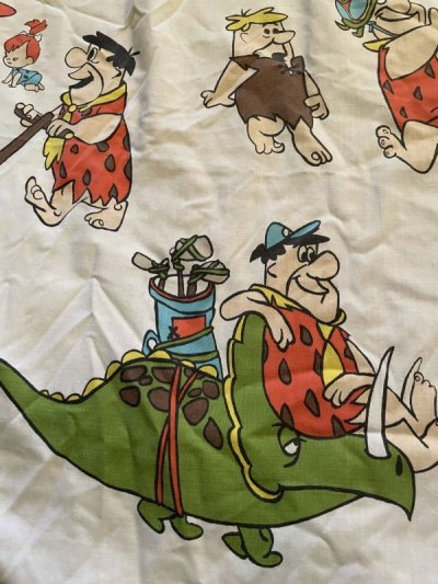 画像1: Hanna Barbera Flintstones box Sheet  / ハンナバーベラ、フリントストーンズのボックスシーツ