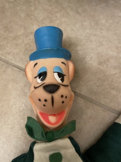 画像1: Hanna Barbera  Hucklebrry Houned knickerbocker Rubber Face Puppet 60‘s / ハックルベリーハウンド　ニッカーボッカー社　マリオネット　操り人形