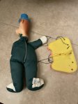 画像2: Hanna Barbera  Hucklebrry Houned knickerbocker Rubber Face Puppet 60‘s / ハックルベリーハウンド　ニッカーボッカー社　マリオネット　操り人形 (2)