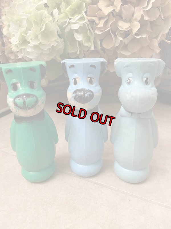 画像1: Hanna Barbera Huckleberry Hound  Bowling Pin 3 Set / ハンナバーベラ　ハックルベリーハウンド　ボーリングピン　3本セット (1)