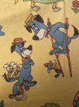 画像2: Hanna Barbera Huckleberry Hound  Flat Sheet  Yellow / ハンナバーベラ　レア！！　ハックルベリーハウンド　フラットシーツ (2)