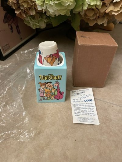 画像1: Hanna Barbera Flintstones & Jetsons Cup Dispenser With Box   1990  / フリントストーン＆ジェットソン　箱付きカップ　ディスペンサー